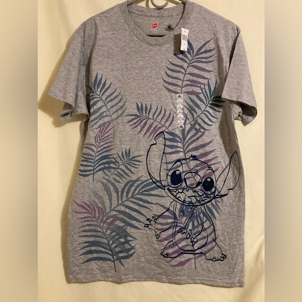 Disney Parks Women’s Multicolor Short Sleeve Stitch T Shirt New With Tags Size L